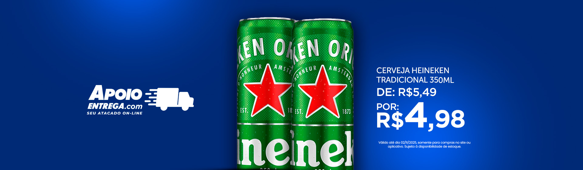 Cerveja Heineken Tradicional 350ml 2/11